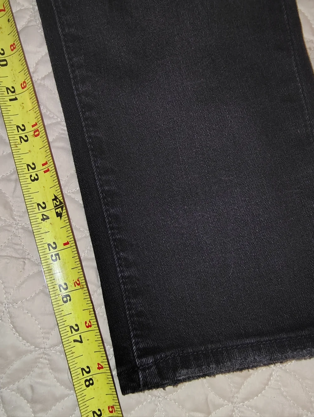 Abercrombie And Fitch Men's Skinny Stretch Black Distressed Jeans Size 29x32